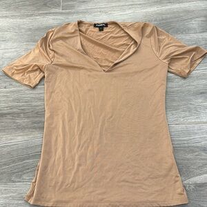Express Body Contour V-Neck Top
